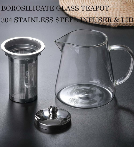 Tetera De Cristal Con Infuser Del Pote Del Té 950ml / 32 Oz