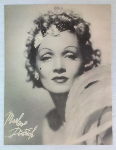 Marlene Dietrich. Póster  De 1940.