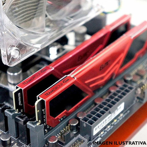 Memoria Ram Ddr4 16gb 3200mhz Teamgroup Elite 1x16gb Rojo