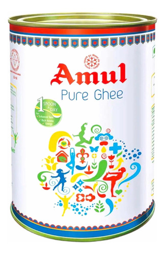 Amul Ghee 1 Litro Aciete De Cosina Ghee Mantequilla De India