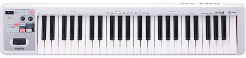 Teclado Controlador Midi Roland A49 Wh - 1 Ano De