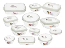 Comprar Set X 12 Contenedores Herméticos Recipientes San Remo Flor 