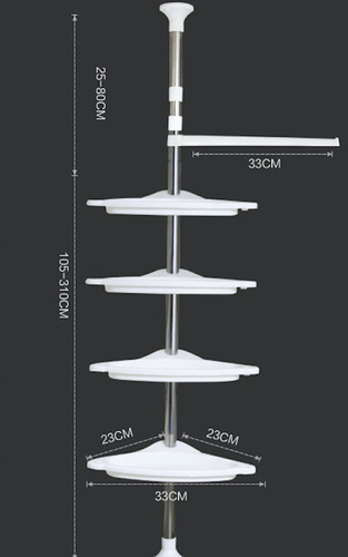 Organizador Ducha Baño Cocina Esquinero