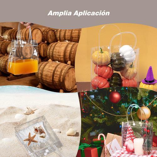 20 Bolsa Transparente De Pvc Para Regalo Bolsas Ecologicas