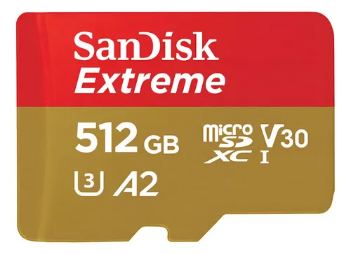 Cartão de memória SanDisk SDSQXA1-512G-GN6MA Extreme com adaptador