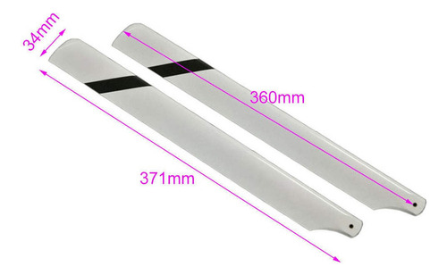 \ 2 Hélices De Rotor Principal De 360 Mm Para 450 L 480 Rc