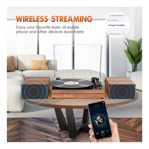 Registro De Discusión Para Vinilo Con Altavoces Externos, De