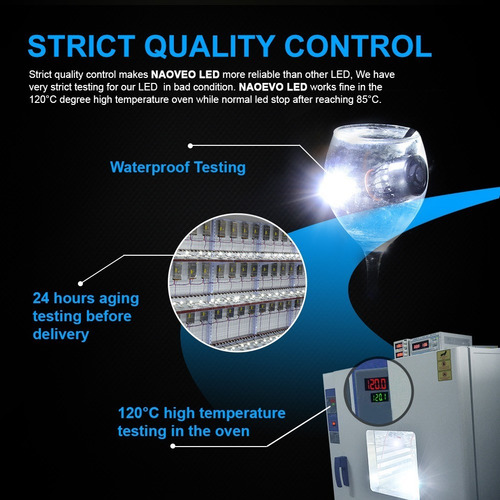 Naoevo Luz Led K1-h4 9007 Super Brillante Epa