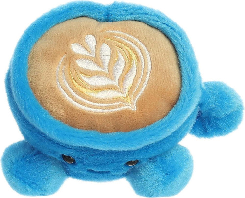 Peluche Aurora® Palm Pals Letti Latte Capuchino Adorable Color Azul Acero