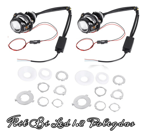 Par Farol Projetor 1.8 Polegada Bi Led Sem Shorands (capas)