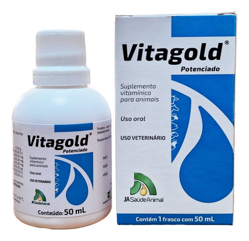 Suplemento Vitamínico Animal Vitagold Potenciado 50ml