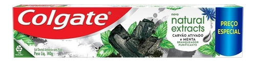 Colgate Natural Extracts Creme Dental Carvão Ativado E Menta 140g 