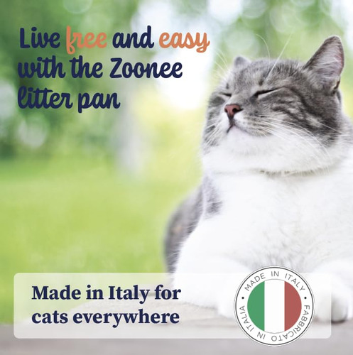 Sartén Para Gatos Zoonee Pet Con Tapa Abierta, Ecológica, It