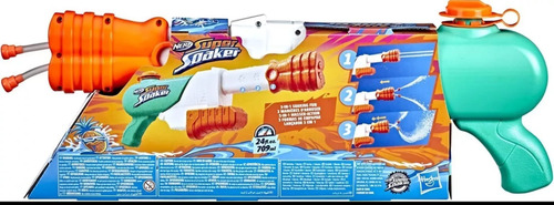 Lanzador De Agua Hydro Frenzy Con 2 Tubos Nerf Super Soaker
