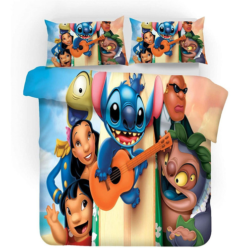 Lilo And Stitch - Funda De Edredón Y Funda De Almohada (11)