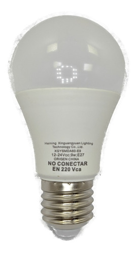 Lámpara Leds Con Rosca Normal E27 12/24vcc Solutronic