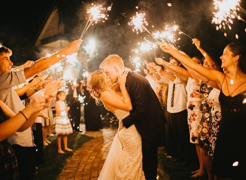 Imagem 6 de 6 de Vela Sparkles 45 Cm P/ Casamento 3 Minutos Sem Fumaça 10 Und