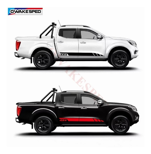 Stiker Vinil 2pz Calcas Lateral Puerta Nissan Frontier 4x4