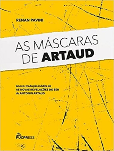 As Máscaras De Artaud, De Pavini, Renan. Editora Pucpress, Capa Mole Em Português