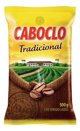 Café Torrado e Moído Tradicional Caboclo Pacote 500g
