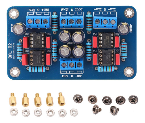 Placa Preamplificadora Balanceada A No Balanceada De Un Solo