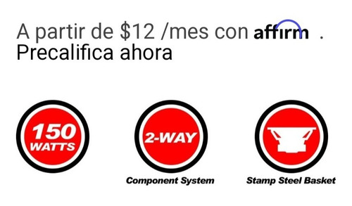 Bocinas Para Puerta 6.5 Db Drive Euphoria Es360 2 Pares New