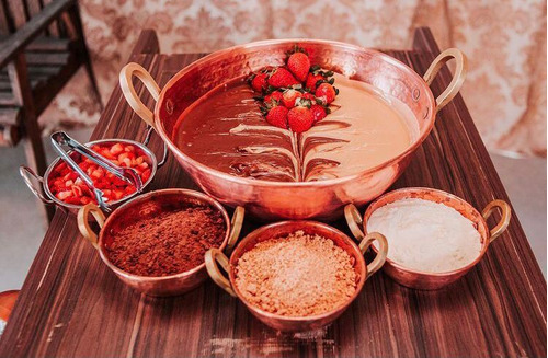 Mini Tacho Em Cobre Artesanal 1 Litro