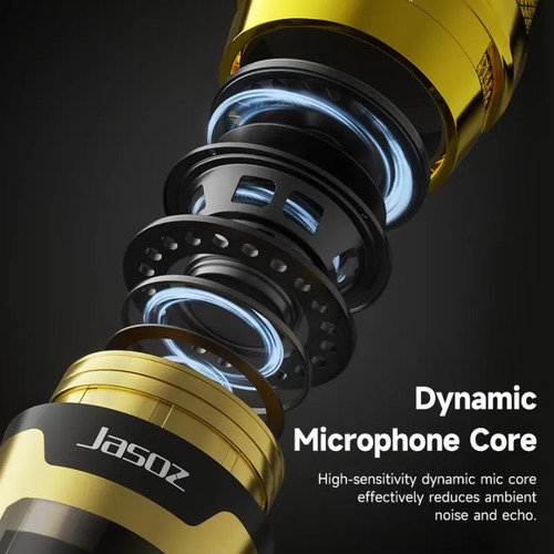 Bomge 106 Micrófono Inalámbrico Profesional Kit 2pcs Color Dorado