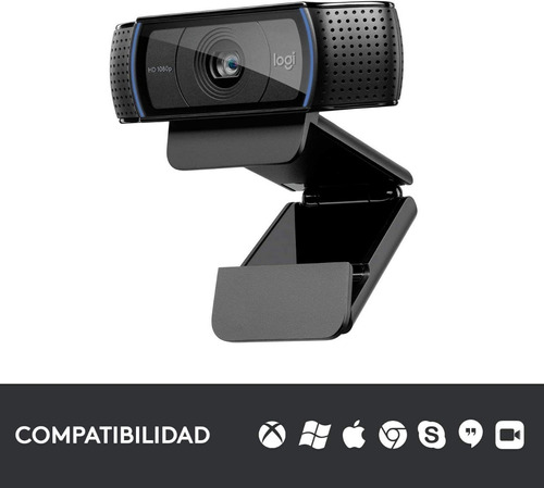 Logitech C920 Hd Pro Webcam, Videoconferencias 1080p Full Hd