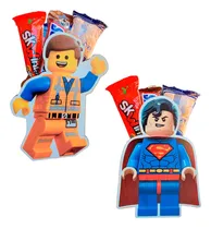 Comprar Centro De Mesa  Dulcero De Lego Emmet Y Superman 15pza 2cara