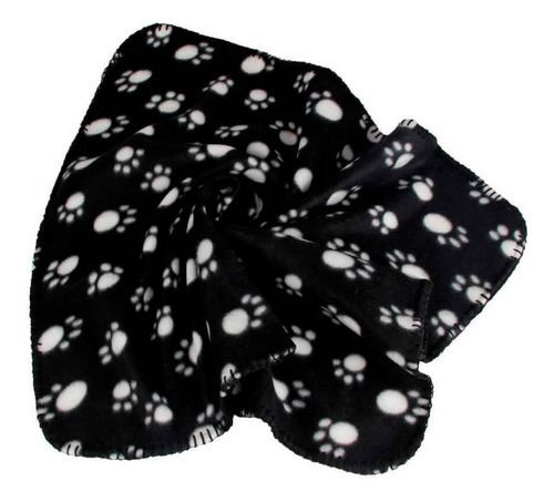 Manta negra para gatos y perros, 70 x 100 cm, suave para mascotas
