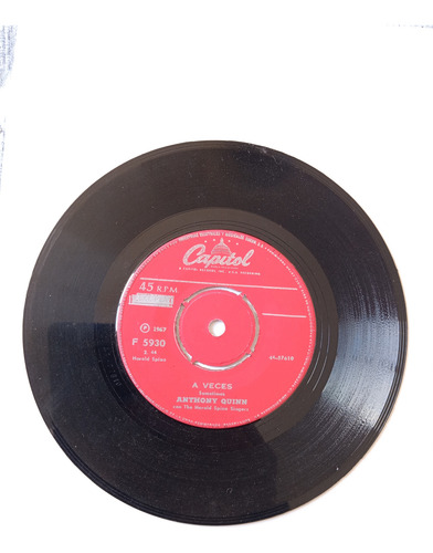 Vinilo Single De Anthony Quinn - A Veces -( T136 (Usado)