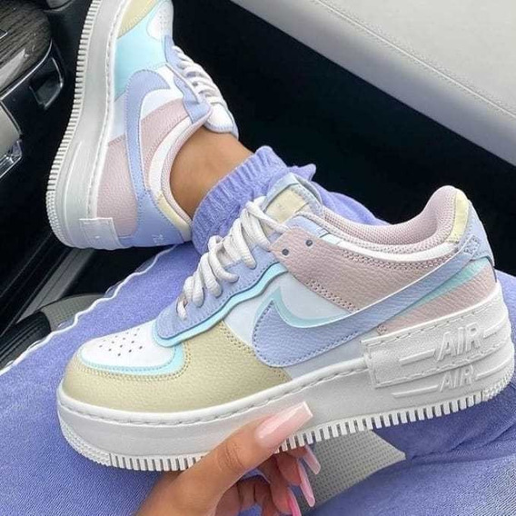 Cereza Esquivo Escandaloso Tenis Nike Air Force Color Pastel Mujer | MercadoLibre 📦