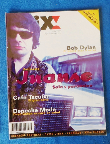 Juanse Depeche Mode Revista Mix Argentina 1997 Tacuba
