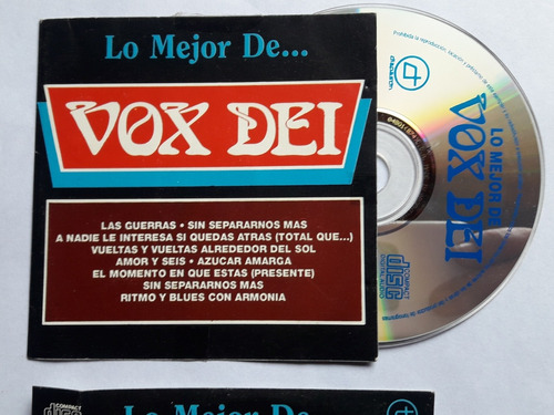 Vox Dei Cd Lo Mejor Original 1992 Regalado