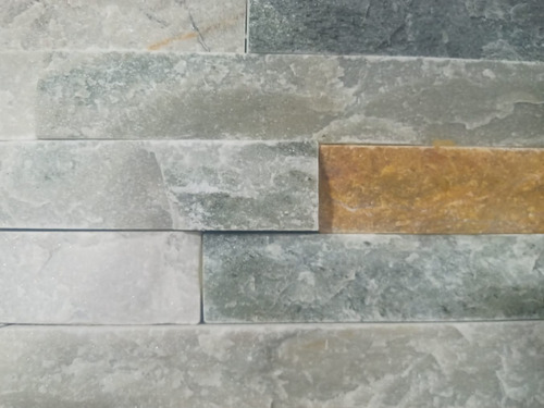 Placas Piedra Beige 15x60 Cm -5 Listones- Caja 7 Unidades