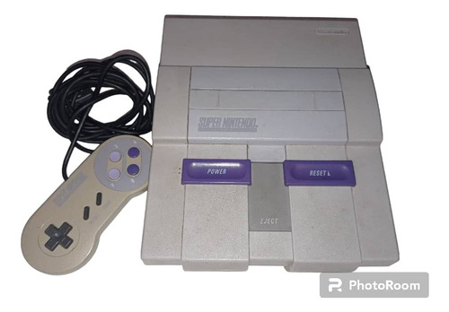 Consola Super Nintendo Snes Usada Con Control