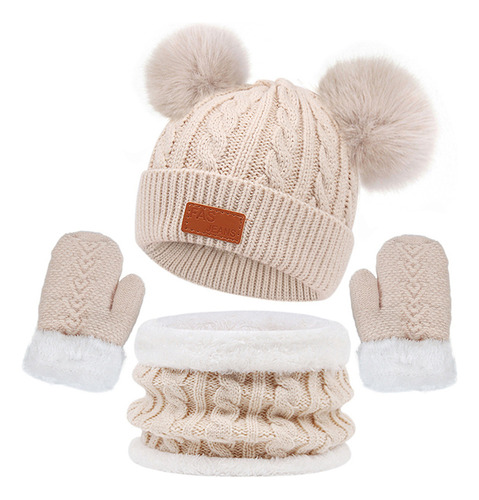 /conjunto De Gorro, Bufanda Y Guantes De Invierno Para Niños