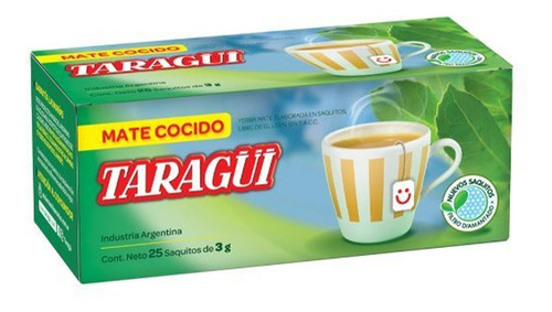 Mate Cocido Taragui 25 Saquitos      +barata La Golosineria 