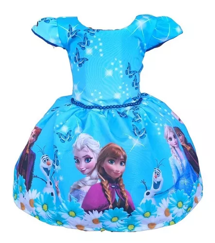 Vestido de Luxo Princesa Elsa - Frozen