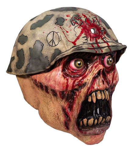 Mascara De Halloween De Zombi Del Ejercito Soldado | Disfraz