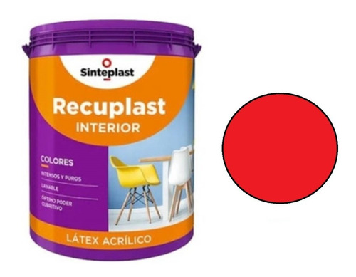 Recuplast Interior Lavable Mate Colores Sinteplast 1 Litro  