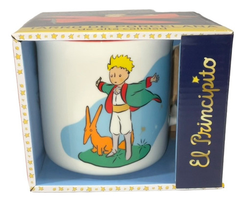 Taza Porcelana El Principito Con Frase J1 480 Ml