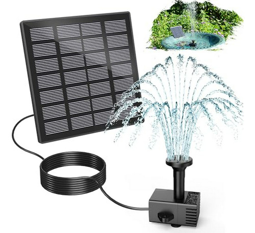 Kit De Fuente Solar Gaizerl, Panel De Vidrio De 1 8w, Bomba