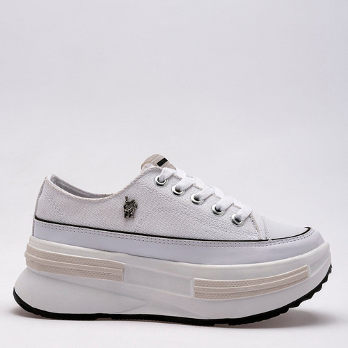 Tenis Chunky Para Mujer American Polo 2572, Blanco Ce D7