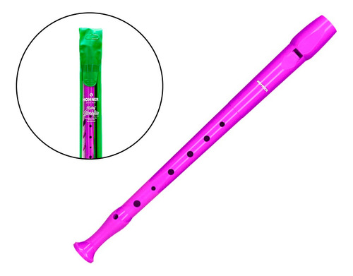 Flauta Hohner 9508 Color Violeta Funda Y Varilla De Limpieza