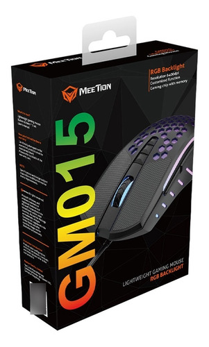 Mouse Gamer Meetion Rgb Usb Mt-gm015 Febo