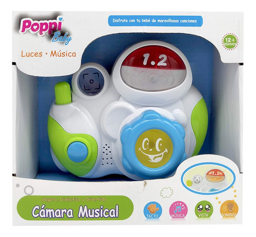 Camara De Fotos Primera Infancia Con Luz Y Sonido Poppi 6750