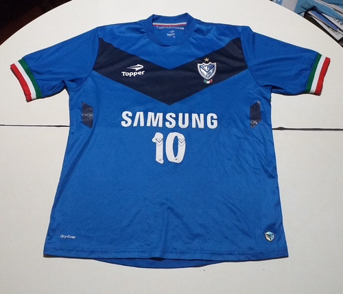 Imagen 1 de 2 de Camiseta De Vélez De Voley Topper Azul #10 Talle Xl