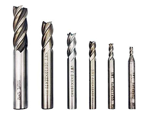 End Mill Bits Hss Cnc End Mill Cutter For Wood Aluminum...